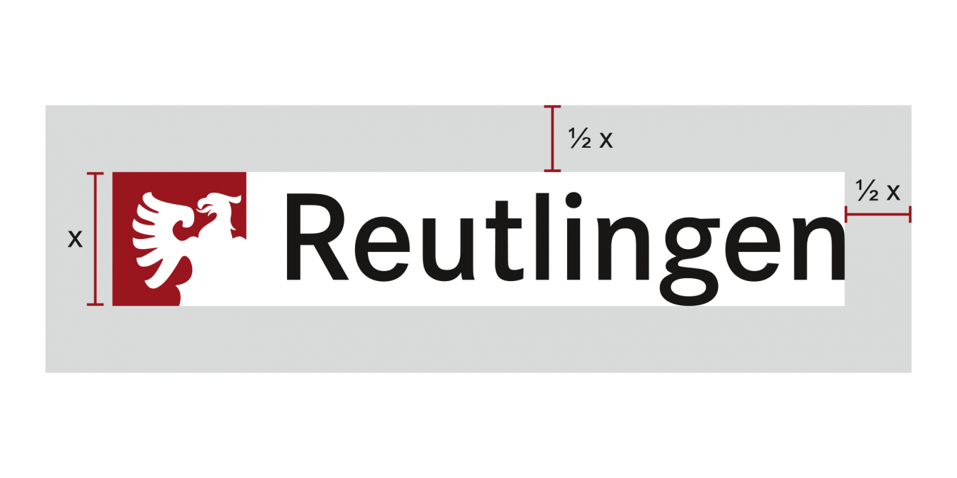 Logo der Stadt Reutlingen mit Schutzraum