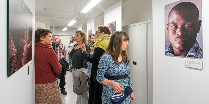 Vernissage von der Aussetellung Kettenmenschen