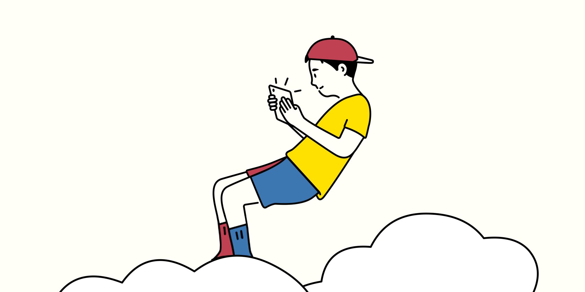 Illustration von einem sitzenden Kind aus dem Portal leichte Sprache